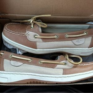 Sperry Tan and Cream Women's Sneakers